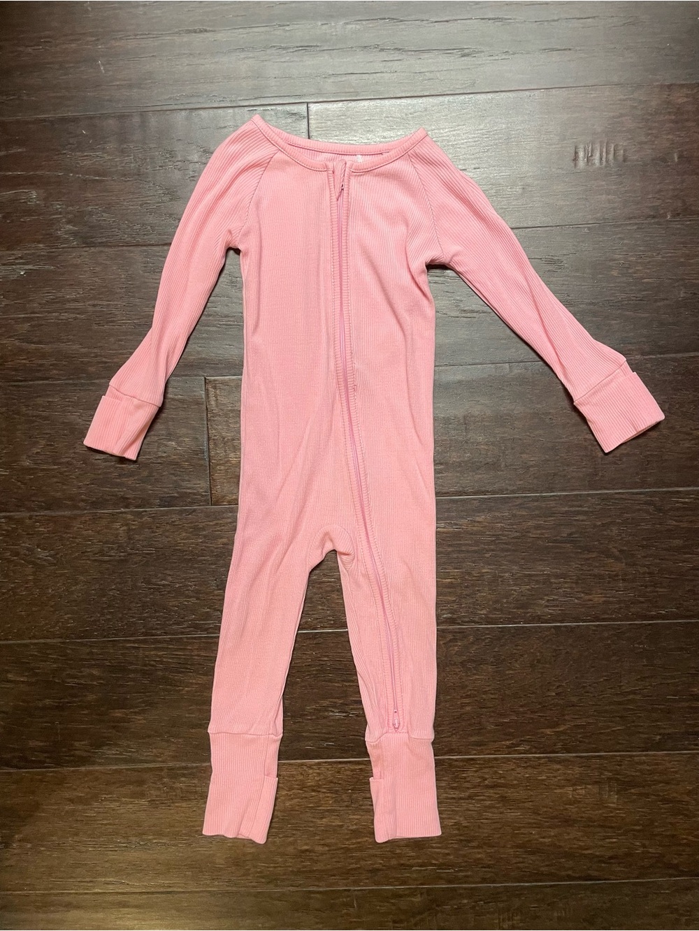 Bamboo Zipper Pajamas in Pink